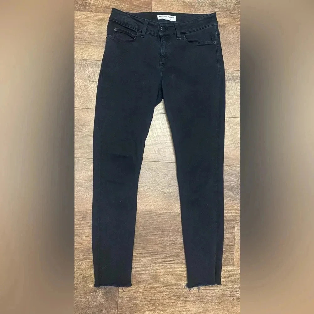 American Apparel Black Ankle & Cropped Jeans
